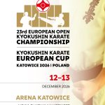 У Катовіце відбудуться 23-й відкритий чемпіонат Європи та Кубок Європи з кіокушин карате